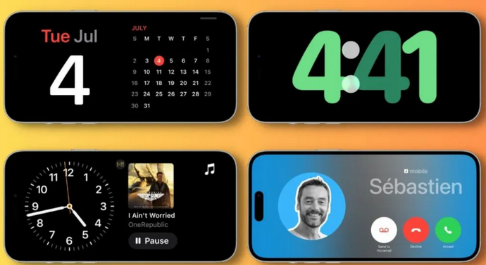 平坝苹果手机维修分享iOS17横屏充电待机显示有什么好处 