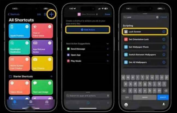 平坝苹果14锁屏维修店分享iPhone14升级iOS16.4后如何创建锁屏快捷方式 